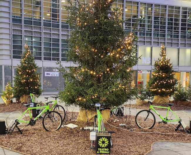 Alberi Natale a pedali