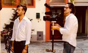 Maurizio Frisone sul set