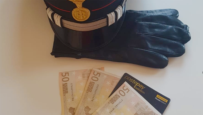 carabinieri cappello guanti