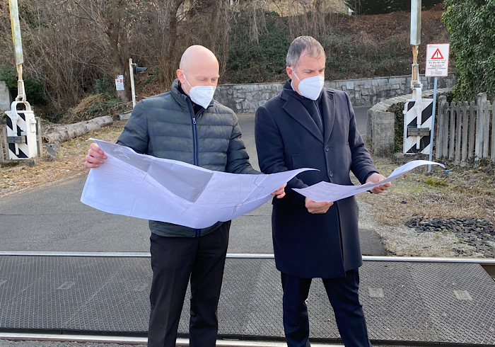 Omegna: verso la realizzazione del sottopasso al passaggio a livello di Borca