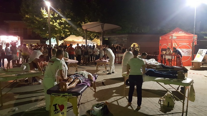 Un massaggio anti stress in riva al lago! A.S.D. Amiconi lo ha offerto durante San Vito