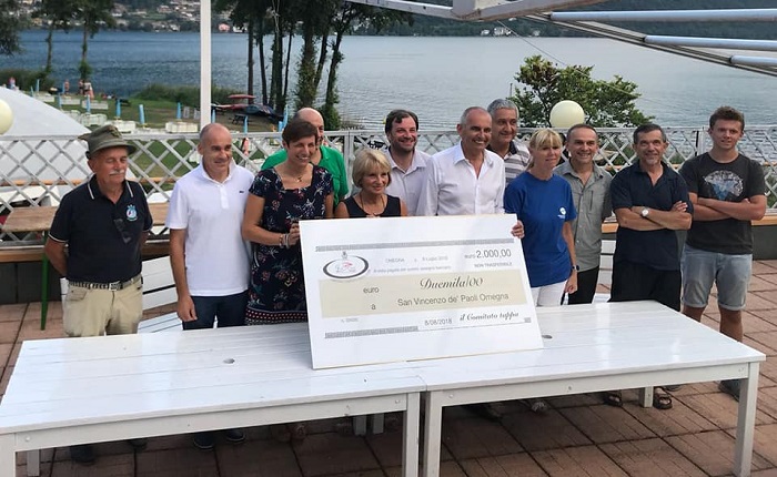 2.000 Euro alla San Vincenzo grazie alla Cena Rosa e ai vari eventi legati al Giro Rosa ad Omegna
