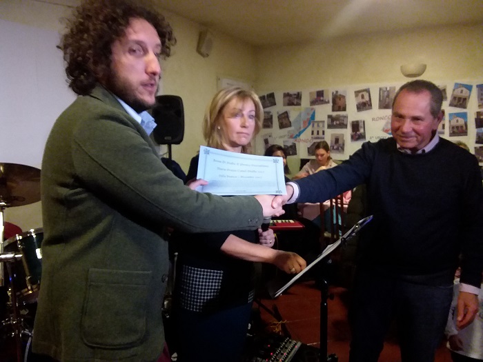Il premio Maria Grazia Cutuli a Daniele Piovera. Foto