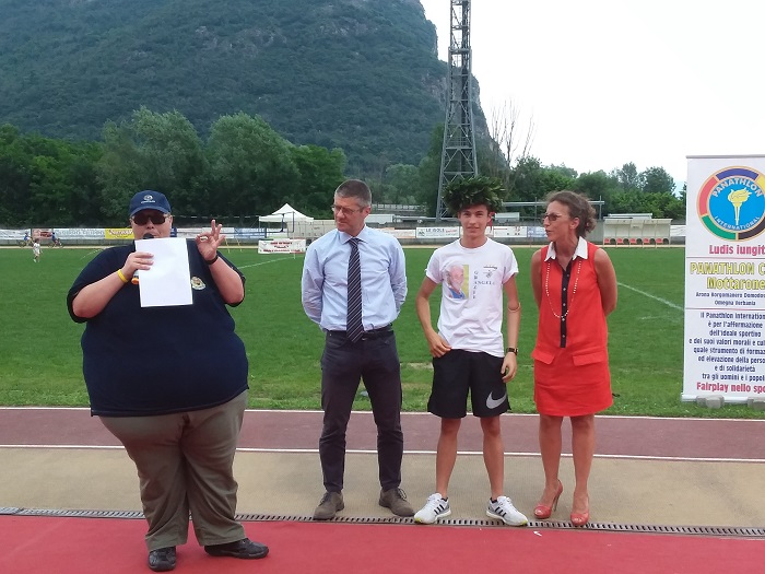 Riccardo Bagaini è lo sportivo dell'anno di Gravellona Toce. Foto