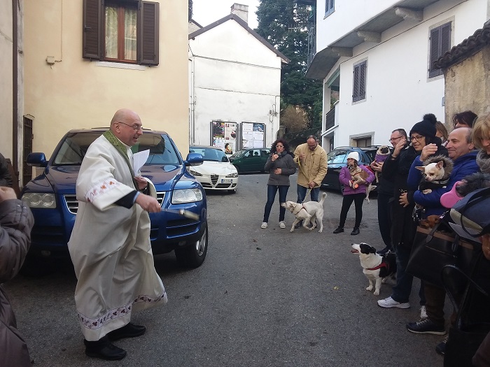 Poche persone a Gravellona per la benedizione degli animali