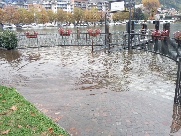 Esonda il lago ad Omegna. Fotogallery e video