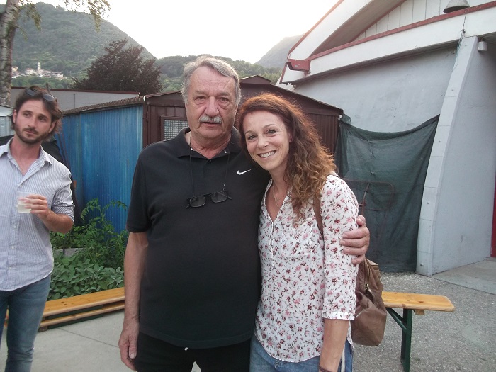 Anche Leo Lo Bianco alla festa di compleanno dell'Omegna Pallavolo. Foto