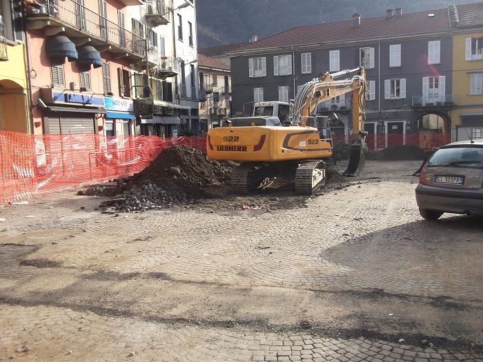 Imminente l'apertura del primo tratto di Piazza Beltrami a Omegna