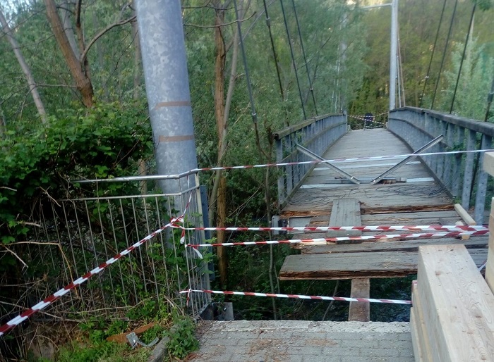 Iniziati a Bagnella i lavori di sistemazione del ponte della Boschina