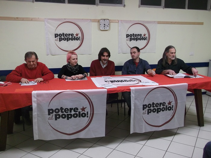 Presentata ad Omegna la lista di "Potere al Popolo" che correrà il 4 marzo