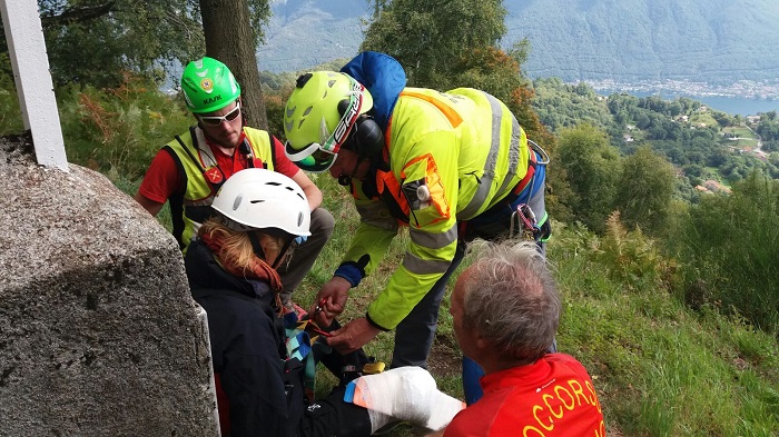 Intervento del Soccorso Alpino di Omegna sulle alture di Quarna