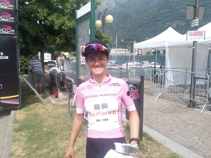 La nuova maglia rosa del Giro Rosa innamorata di Omegna. "Tornerò in vacanza"