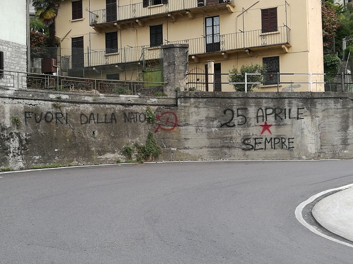 Scritte su un muro ad Omegna, Luigi Songa polemico al riguardo