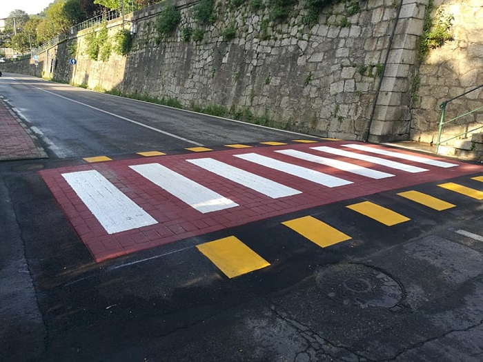 Realizzato il passaggio pedonale in via Novara ad Omegna