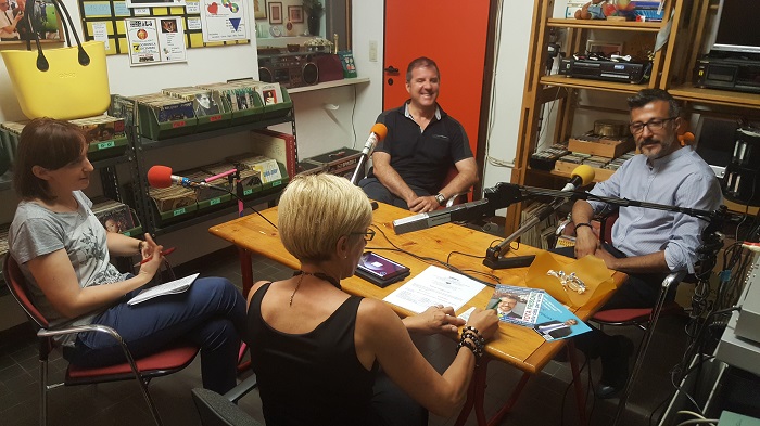 Frisone e Marchioni rispondono alle domande dei giornalisti a Radio Spazio3