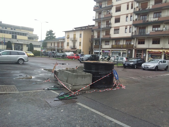 Ancora fermo il  cantiere di piazza della Resistenza a Gravellona Toce