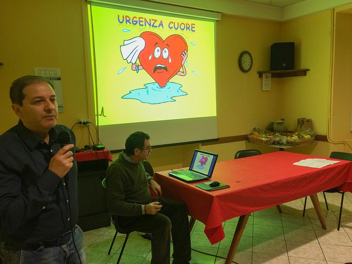 Incontro su defibrillatore o massaggio cardiaco organizzato da Bici Club e Sergio Viganò a Ramate