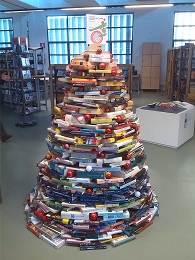 albero libri natale